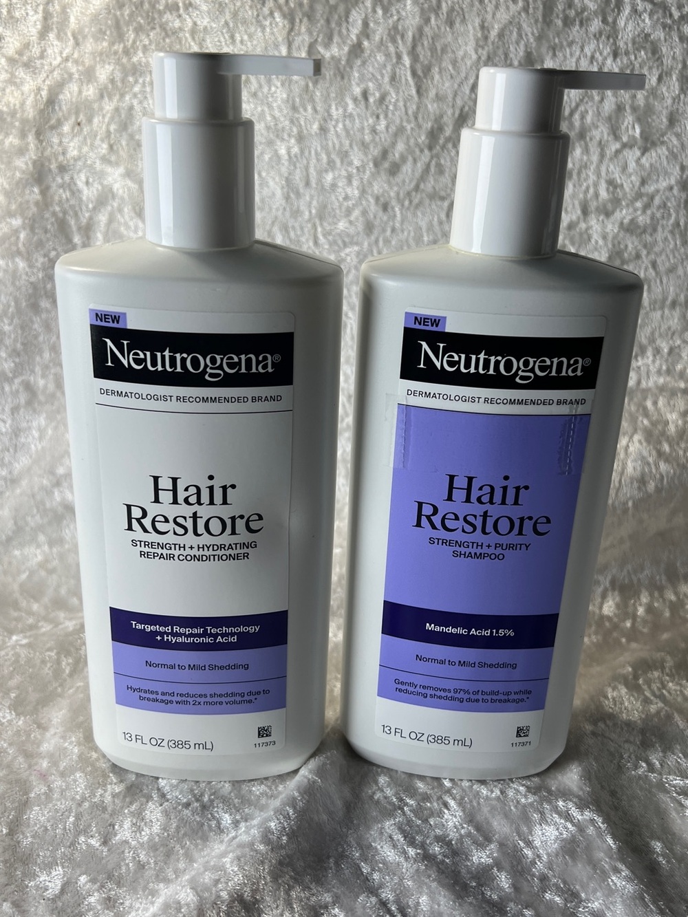 Neutrogena Hair Restore Shampoo & Conditioner Set - White & Lavender